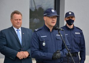 Przemówienie Komendanta Miejskiego Policji w Suwałkach