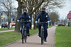 Policyjny patrol na rowerach