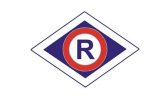 Litera R umieszczona w rombie