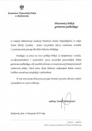 Życzenia Komendanta Wojewódzkiego Policji w Białymstoku