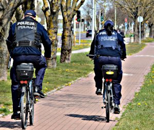 Patrol policyjny na rowerach
