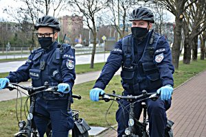 Policyjny patrol na rowerach