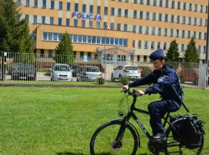 Policjantka na rowerze