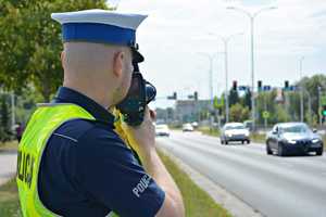 Policjant za radarem