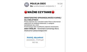 Fałszywy e-mail do CBZC