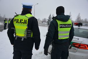 Policjanci polscy i litewscy
