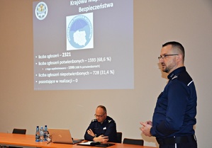 Odprawa roczna- głos zabrał I Zastępca Komendanta