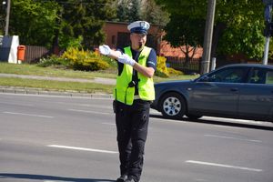 Policjant kierujący ruchem