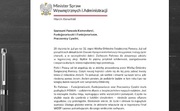 List ministra Marcina Kierwiński