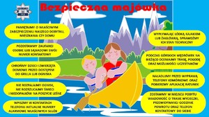 plakat z KGP dot. bezpiecznego weekendu majowego