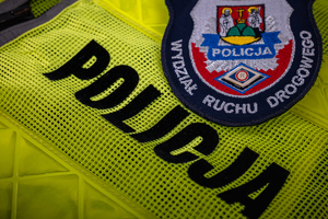 kamizelka policja i naszywka ruch drogowy