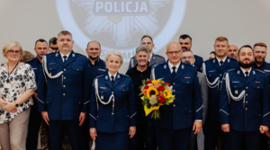 policjanci uroczystość