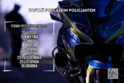 plakat motocykl policyjny