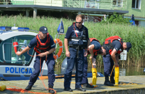 Szkolenie wodne policjantów