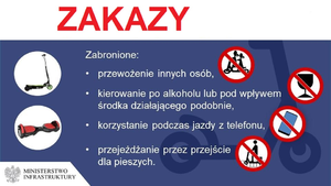 zakazy jazda hulajnogą