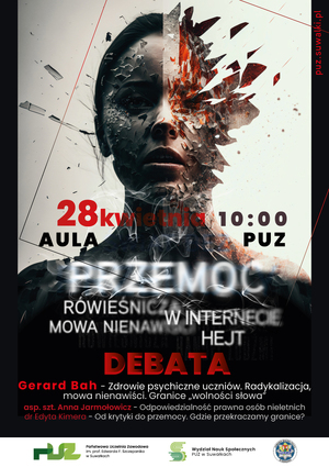 Plakat mowa nienawiści hejt przemoc rówieśnicza