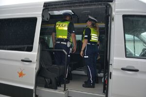 kontrola autobusu szkolnego