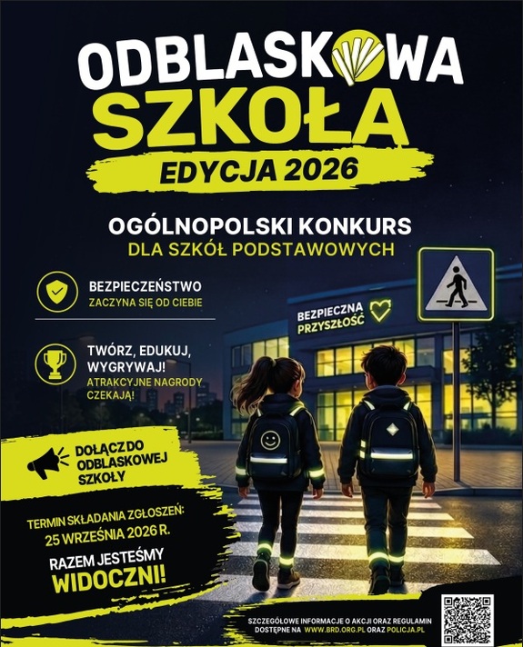 plakat odblaskowa szkoła