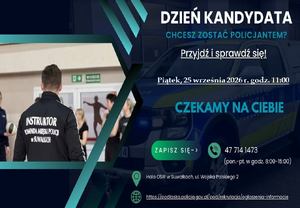 informacja na temat dnia kandydata do policji